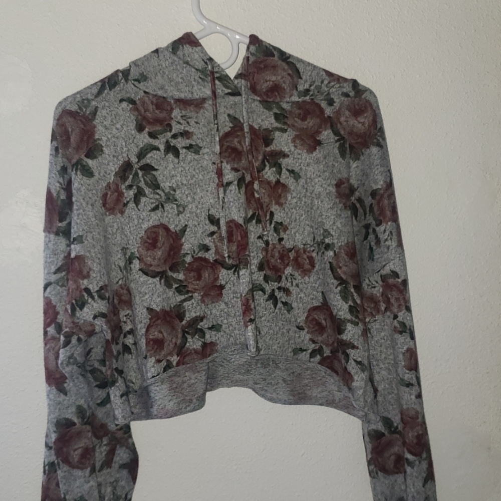 A cropped hoddie